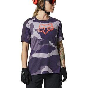 Fox Rider Purple and Gray Camo Short Sleeve Tee
